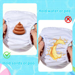 Durio Reusable Swim Diapers for Baby Toddler Newborn Washable Water Diapers for Swimming Beach Essentials 12-18 Months