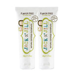 Jack N' Jill Natural Toothpaste for Baby and Infants - Fluoride Free Training Toothpaste, 40% Xylitol, BPA-Free - Flavor Free, 1.76 oz (Pack of 2)