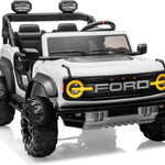 24V Ride on Toys for Big Kids, Licensed Ford Bronco Raptor 2 Seater Ride on Cars with Remote Control, Ride on Truck w/ 4-Wheeler Suspension, 3 Speeds, Led Lights, Bluetooth (24V, Pink)