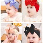 doboi Baby Girl Headbands Set - 20pcs Hair Bows and Nylon Headbands, Big Bows for Infant, Newborn, and Toddler Girls