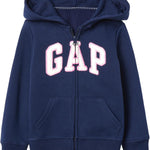 GAP Baby Girls' Playtime Favorite Logo Full Zip Hoodie Hooded Sweatshirt