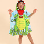 Dinosaur Hooded Towels for Kids, Kids Beach Towels for Boys/Girls, Swimming Towels/Towel Robes/Wearable Towels/Pool Towels for Kids 2-10, Poncho Beach Towels for Kids, Hooded Beach Towels for Toddler