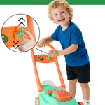 Kids Lawn Mower with Realistic Grass-Cutting Action and Sounds – No Batteries Required | Fun Outdoor Push Toy, Birthday Gift & Holiday Present for 3, 4, 5, 6, 7, 8 Year Old Boys and Girls (Green)