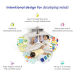LOVEVERY | The Play Gym | Award Winning For Baby , Stage-Based Developmental Activity Gym & Play Mat for Baby to Toddler
