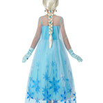 Spooktacular Creations Halloween Kids Ice Princess Dresses, Light-Up Princess Costume for Girls, Sequin Snowflake Long Cape Gown for Toddler Birthday, Halloween Dress-Up Party (3T, 3-4 yrs)