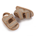 RVROVIC Baby Boys Girls Sandals Premium Infant Summer Outdoor Shoes PU Lightweight Soft Anti-Slip Sole Toddler Prewalker(6-12 Months Infant,A1-Khaki)