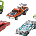 Hot Wheels Toy Cars & Trucks 10-Pack, Set of 10 1:64 Scale Vehicles, Includes Race Cars, Semi, Rescue or Construction Trucks (Styles May Vary)