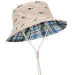 Durio Baby Sun Hat Summer Beach UPF 50+ Sun Protection Baby Boy Hats Double Sides Toddler Sun Hats Cap for Baby Girl Kid Bucket Hat Beige 19.7"(50cm)/12-24 Months