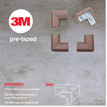 Roving Cove HeftyFit Corner Protector for Baby (4 Large Corners), Heavy-Duty Soft Rubber Foam Furniture Corner Bumper Guards, 3M Adhesive Pre-Taped, Coffee Brown