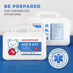 Kids First Aid Kit for Home/Business, Mini Travel First Aid Kit | HSA/FSA Eligible Emergency Kit | Small First Aid Kit for Car | Camping First Aid Kit Hiking | Survival Medical Kit – 145 Pcs