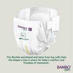 Bambo Nature Hypoallergenic Baby Diapers, Eco-Labeled Diapers, Enhanced Leakage Protection, Totally Chlorine-Free, Skin Friendly, and Super Absorbent - Size 6 (40 Count)