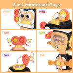 OSIMILY Montessori Toys for 1 Year Old, 6 Movable Panels Sensory Toys, Toddler Developmental Learning Toys Birthday Gifts, Baby Toys 12 Month
