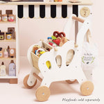 Le Toy Van - Educational Wooden Toy Role Play Grocery Store Shopping Trolley | Boys Or Girls Pretend Play Supermarket Playset - for Ages 3+