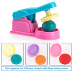 Dough Tools for Kids, 46Pcs Dough Toys Include Play Food Molds - Cupcakes, Ice Cream, Noodle, Play Bulk Pack with Roller, Cutters, Scissor, Dough Mat and Storage Bag Gifts (Tools)