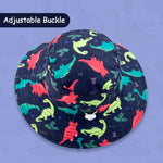 XIAOHAWANG Baby Boy Bucket Toddler Kids Sun Hat UPF 50+ Wide Brim Outdoor Beach Caps Play hat (JC Dinosaur, 48cm(6-12 Months))