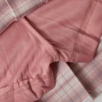 Zoushen Toddler Little Girls Skirts High Waisted A Line Pleated Pink Plaid Summer Skirts 2T