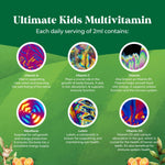 Natures Craft Liquid Multivitamin for Kids Immunity Support - Yummy Toddler Supplement with a C D3 E B6 and Vitamins of All Ages High Absorption