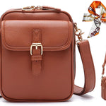 Collaboraten1 Crossbody Leather Bag,Collaboraten1 Crossbody Bag,Adjustable Large Capacity Anti-Theft Backpack