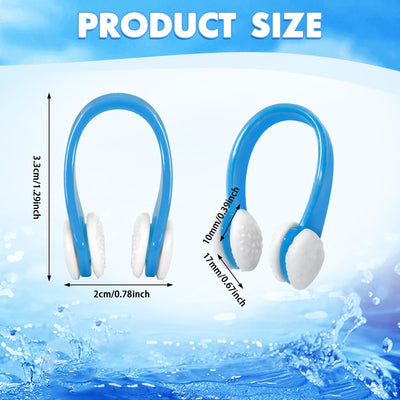 Pengxiaomei 15Pcs Swimming Nose Clips, Nose Plugs for Swimming