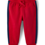 The Children's Place,Baby Boys,and Toddler Fleece Jogger Pants,Ruby,3 Years