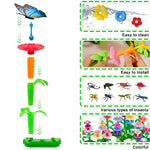 Birthday Toys Gifts for 2 3 4 5 6 Years Old Toddler Girls Boys, 156 PCS Insect Flower Garden Building Educational STEM Learning Pretend Play Gardening Set, Birthday Gifts for Preschool Kids Age 2+
