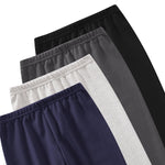 JARMAKO Toddler Boys Cotton Pants, 4-Pack Sweatpants Joggers, Basic Colors, 3T