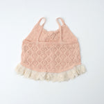 HOOLCHEAN Baby Girls Summer Thin Knit Wide Camisole Shirt Toddler Swing Top (Pink, 90: 18-24 Months)