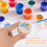 DECHOUS 15-Pack Wooden Yoyo for Kids: Small Yo-yo Toy Bulk for Beginners, Unfinished Wooden yoyo Party Favors for Boys Girls Ages 3-8, Birthday Classroom Prizes