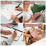Ovesmusl Journal for Girls Women Journals for Writing 100GSM A5 Leather Notebook for Girls Ages 8-12 College Ruled 192 Pages Flower Diary with Heart-Shaped Shadow 8.3" x 5.7", Pink