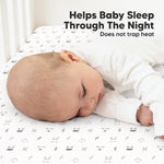 KeaBabies 2-Pack Organic Crib Sheets for Boys, Girls - 52x28 Fitted Crib Mattress Sheet Neutral, Breathable Jersey Cotton Cover for Baby Bed, Toddler Mattress, Soft & Cute Prints (Nordic)