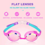 Keary Kids Swim Goggles for Toddler Kids Youth(3-12),Anti-Fog Waterproof Anti-UV Clear Vision Water Pool Goggles