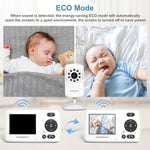 Baby Monitor with Camera and Audio, Portable Travel Baby Monitor with Screen, Baby Camera Monitor No WiFi, Night Vision, VOX Mode, 1000ft Long Range, Baby Safety Monitor