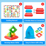 Hieoby Montessori Toys for 1 2 3 4 Year Old Boys Girls Toddlers Preschool Learning Activities 30Pcs Building Blocks Stacking Educational Toys STEM Sensory Gifts for Kids Age 1-2 2-4