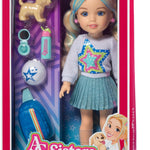 American Girl, AG Sisters Jozette Doll, with Blue Eyes, Long Wavy Blonde Hair with Blue Highlights, 14.5", Ages 4+