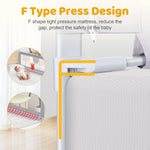 omzer Bed Rail for Toddlers - 3 Sides Safety Baby Bed Rail Guard with Child Lock, Infants Height Adjustment Queen Size Bed Rail for Toddlers,78.74"X78.74"X59"