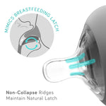 Nanobebe Flexy Silicone Bottles Nipples Triple Vented Twin-Pack - Y Cut