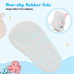 Scurtain Baby Shoes Boy Girl First Walking Shoe Infant Crib Breathable Sneakers Lightweight Barefoot Walking Shoes for Babies Toddler White Shoes Size 12-18 Months