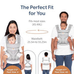 Ergobaby Omni Classic Baby Carrier Newborn to Toddler - Breathable Baby Carriers for Summer - All-Position Carrier with Lumbar Support (7-45 Pounds), Mesh, Onyx Black