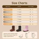 Blikcon Toddler Cowboy Boots for Boys Girls Baby Cowgirl Boots