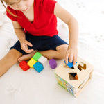 Melissa & Doug Disney Mickey Mouse & Friends Wooden Shape Sorting Cube