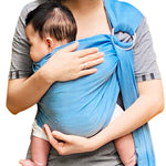 Vlokup Baby Water Ring Sling Carrier | Lightweight Breathable Mesh Baby Wrap for Infant, Newborn, Kids and Toddlers | Perfect for Summer, Swimming, Pool, Beach | Great for Dad Too Lakeblue