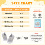 FEETCITY Baby First Walker Shoes Boys Girls Wide Infant Shoes Barefoot Baby Sneakers Newborn Crib Shoe Flexible Infant Shoe Grey
