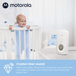 Motorola Nursery AM21 Audio Baby Monitor - 1000ft Range, Secure & Private Connection, High-Sensitivity Mic, Volume Control, Portable Parent Unit (Outlet or AAA Battery Powered (NOT Included))