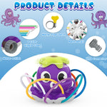 Outdoor Water Spray Sprinkler for Kids and Toddlers, Summer Outside Toys Backyard Games with 8 Wiggle Tubes, Attaches to Garden Hose Splashing Fun Toys for 3 4 5 6 7 8 Year Old Boys Girls Gifts