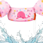 HeySplash Swim Vest for Kids, Toddler Pool Floaties, Children Swimming Vest with Adjustable Strap, Swim Jacket Water Wing Arm Float, Puddle Sea Beach Boat Jumper Boy Girl Baby