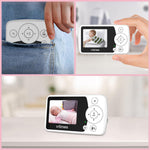 VTimes Video Baby Monitor with Camera and Audio No WiFi 2.4" Screen, Portable Baby Camera Monitor Night Vision, 1000ft Range, 2X Zoom, Ideal for Elderly Pet (NO Charging Plug)