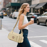Puffer Crossbody Bags for Women Mom Large Diaper Bag Purse with Wipes & Trash Dispenser Cross Body Purses Messenger Bags