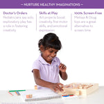 Melissa & Doug Wooden Stamp Set, Favorite Things - 26 Wooden Stamps, 4-Color Stamp Pad