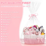 Zopeal 22 Pcs Deluxe New Baby Gift Basket, Baby Shower Gifts Essentials Stuff for Girls Newborn Baby Girls Gift Set for Expecting Moms Gifts Diaper Caddy Organizer