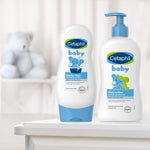 Cetaphil Baby Body Wash with Half Baby Lotion, Gentle Wash with Organic Calendula, Soothes Dry, Sensitive Skin for Everyday Use, Gentle Fragrance, Soap Free, Hypoallergenic, 7.8oz